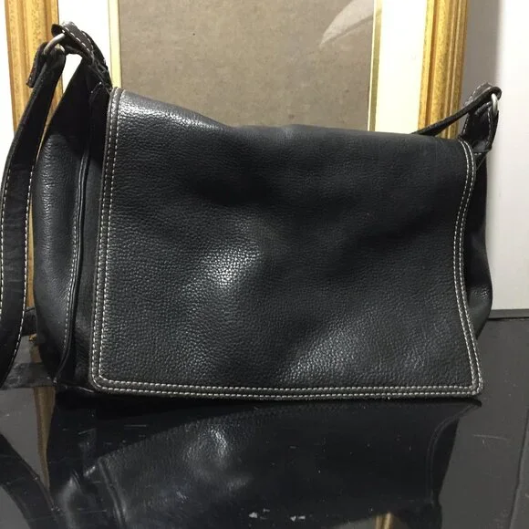 STONE RIDGE LAPTOP LEATHER MESSENGER BAGS - Picture 2 of 11